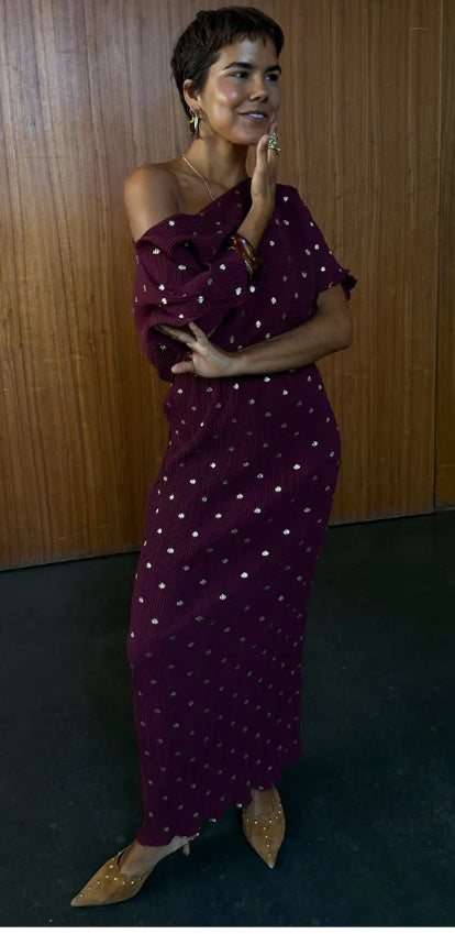 Burgundy Tilly Dress