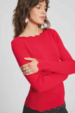 Bodhi Top in Chilli Red