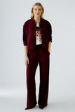 Slip on pants with contrast stripes
