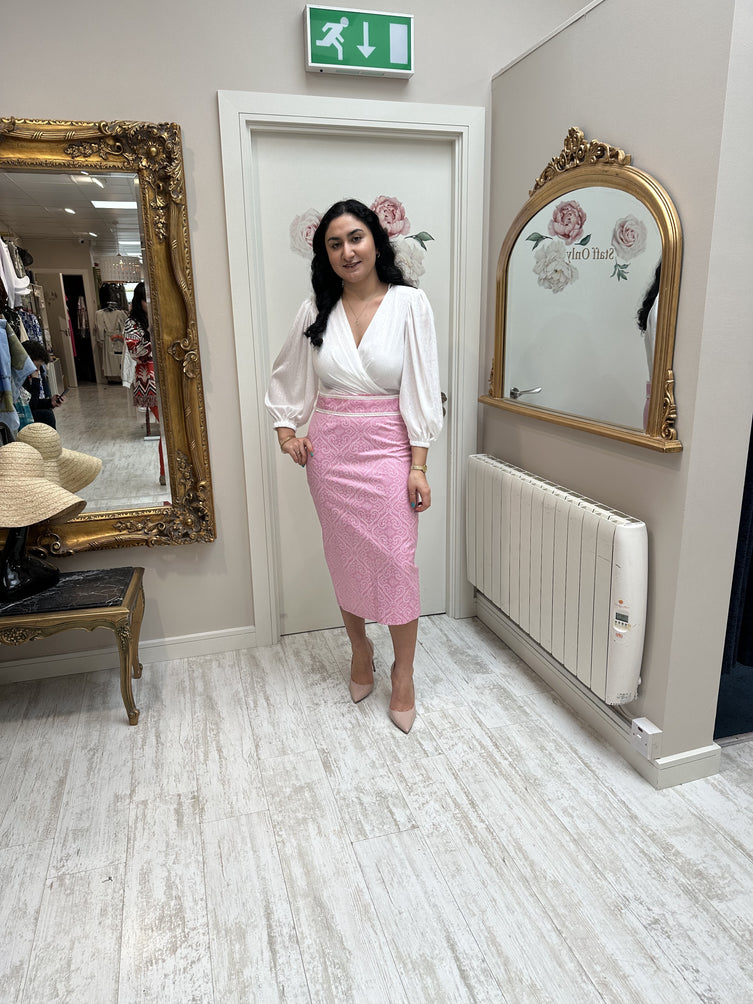 Ivory& Power Pink Dress