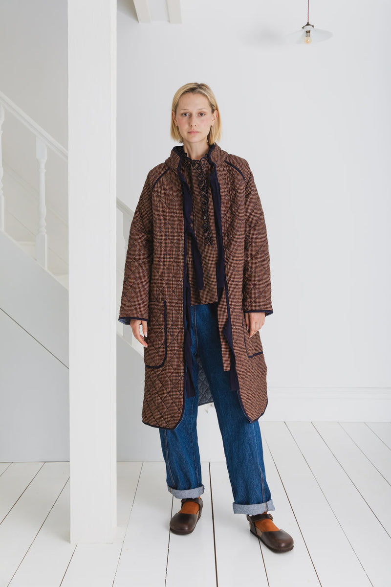 Aveline longline quilted coat