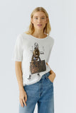 T-shirt with hand drawn design