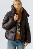 Wind and water repellent padded jacket