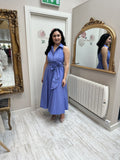 Cornflower Blue Shirtwaist Dress