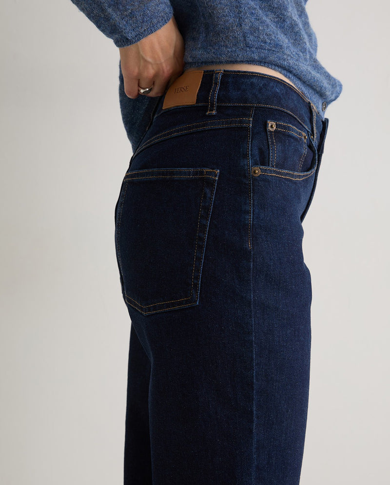 Organic jeans in dark denim