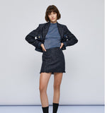 Tweed mini skirt