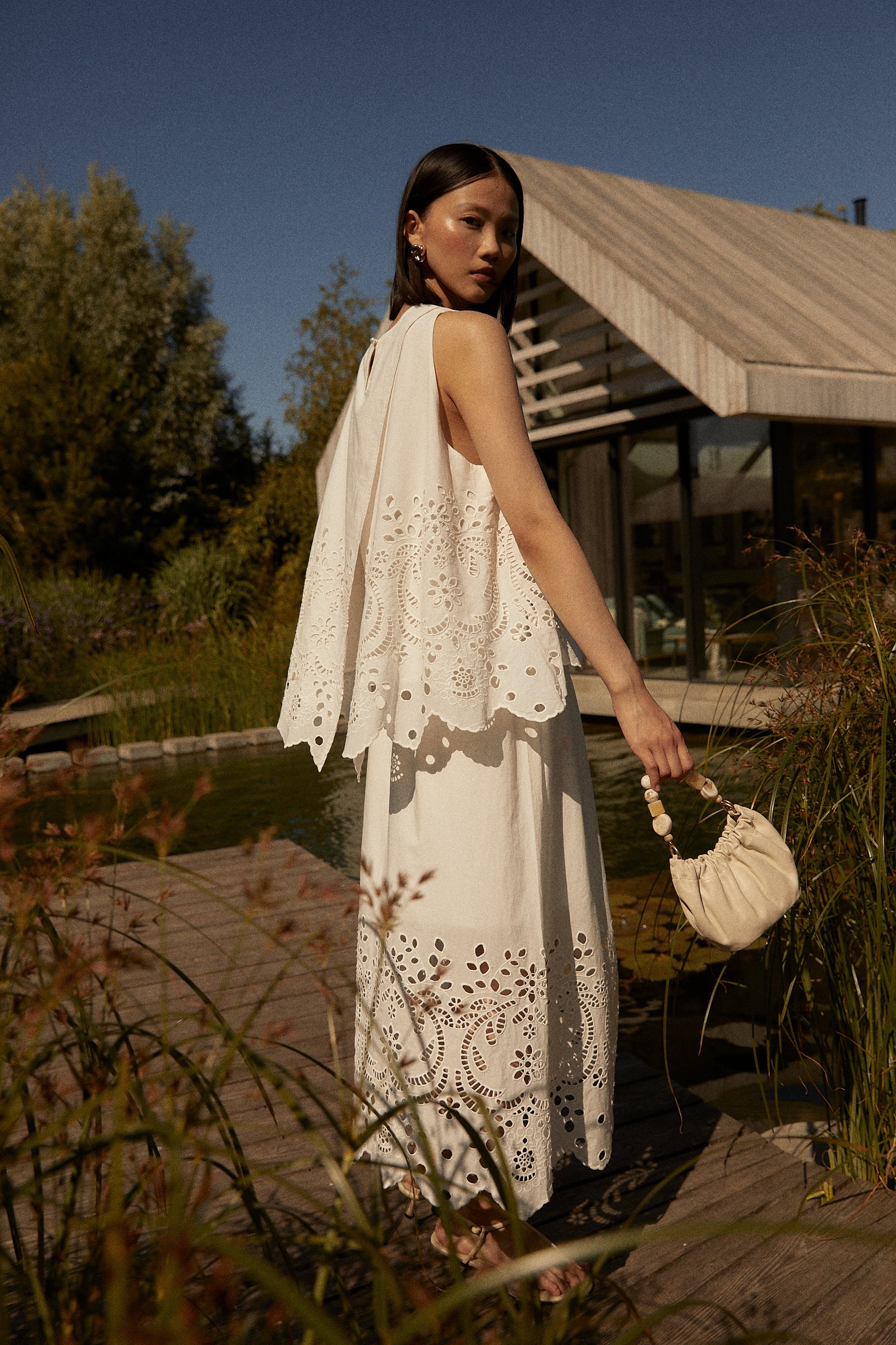 Sonia skirt in white cotton