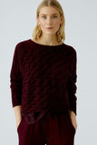 Berry SIRAH pullover cable knit