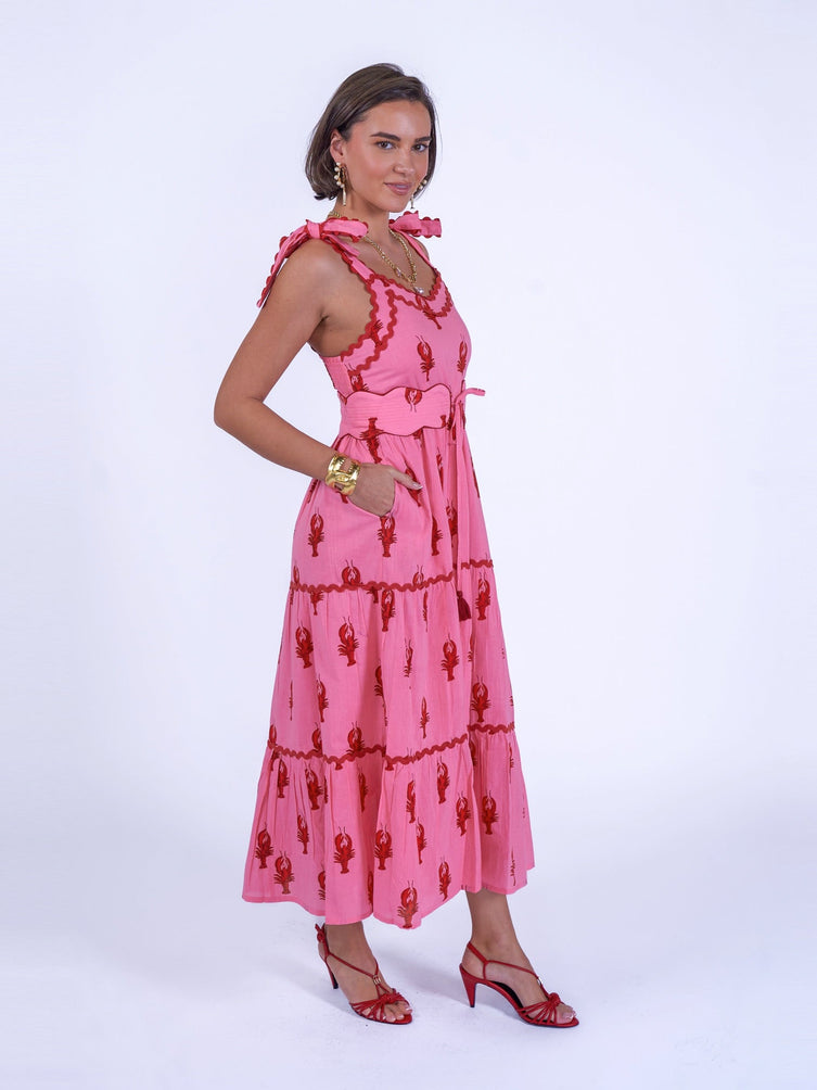Amore dress in Lobster Print