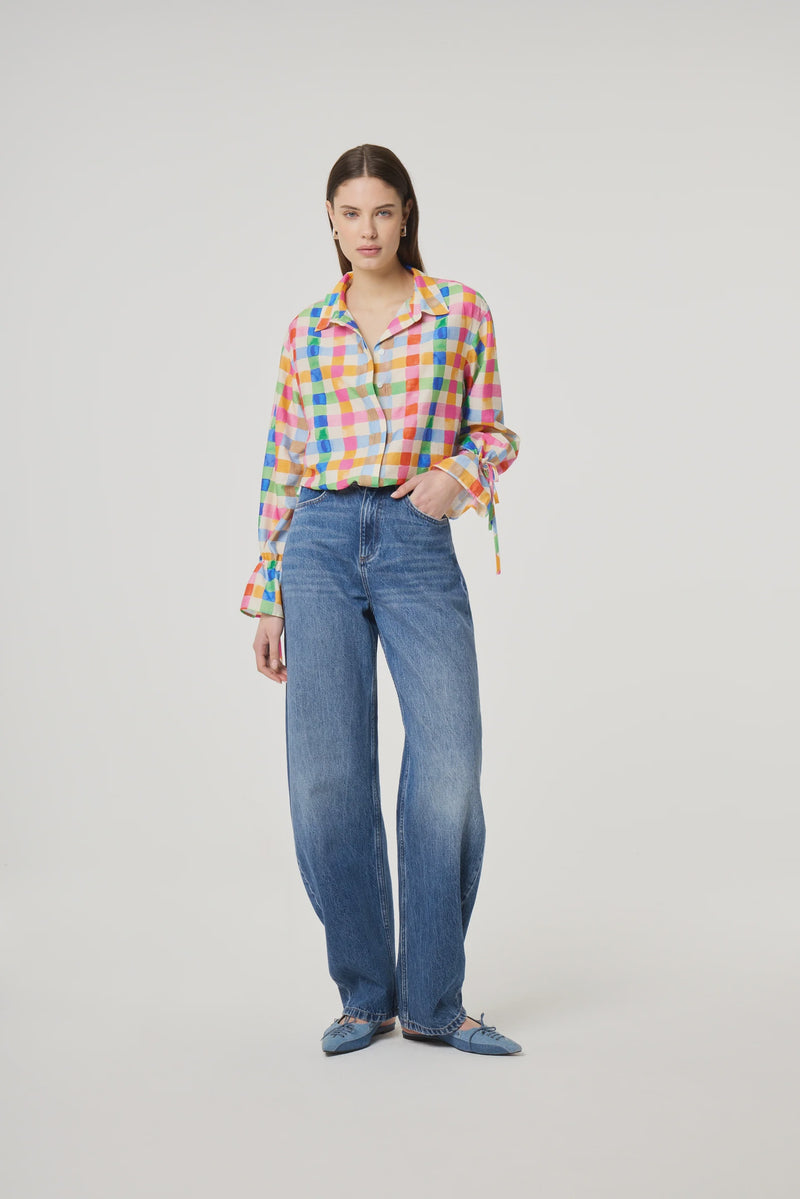 Betty Barrel Denim Leg Jeans