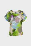 Printed Tropical Floral Print Top