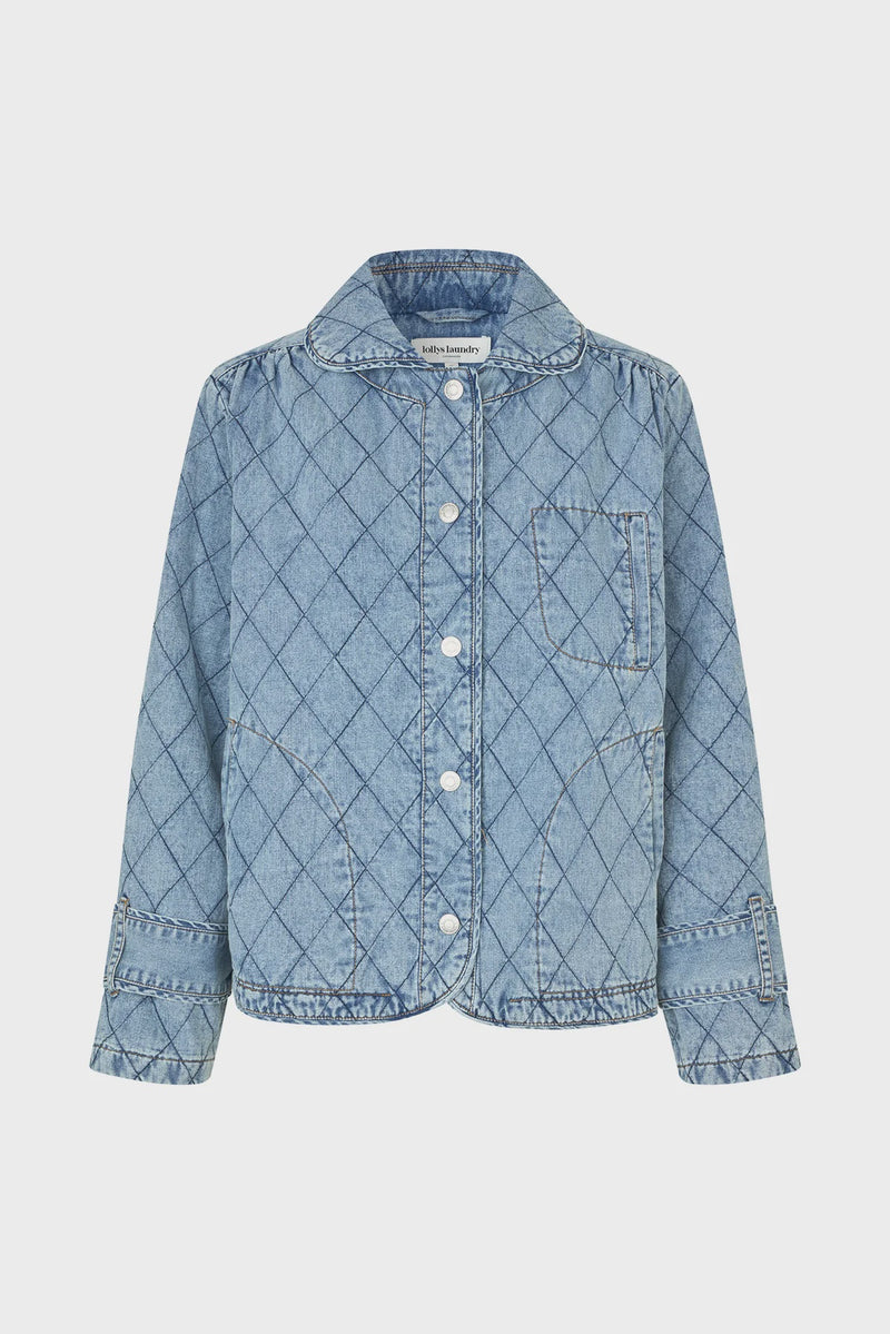 ViolaLL quilted jacket washed denim