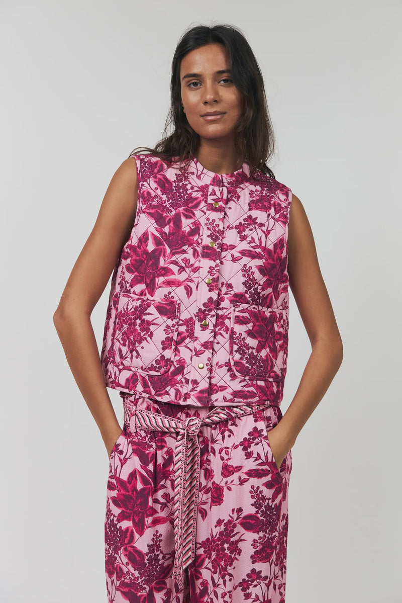 CairoLL quilted vest pink