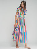 Rainbow Striped Dress