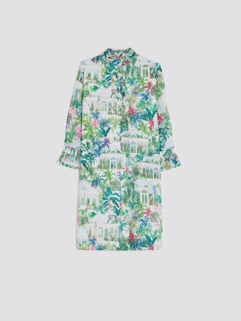 Short Greenhouse Print Dress