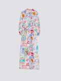 Dress with Stamp Print
