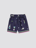 Navy Blue Golf Print Shorts