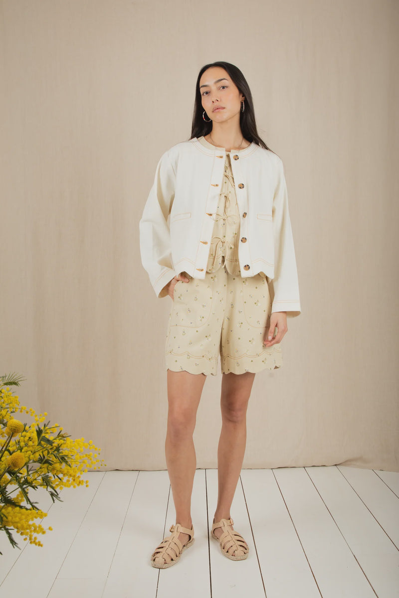 Marie Jacket in Ivory