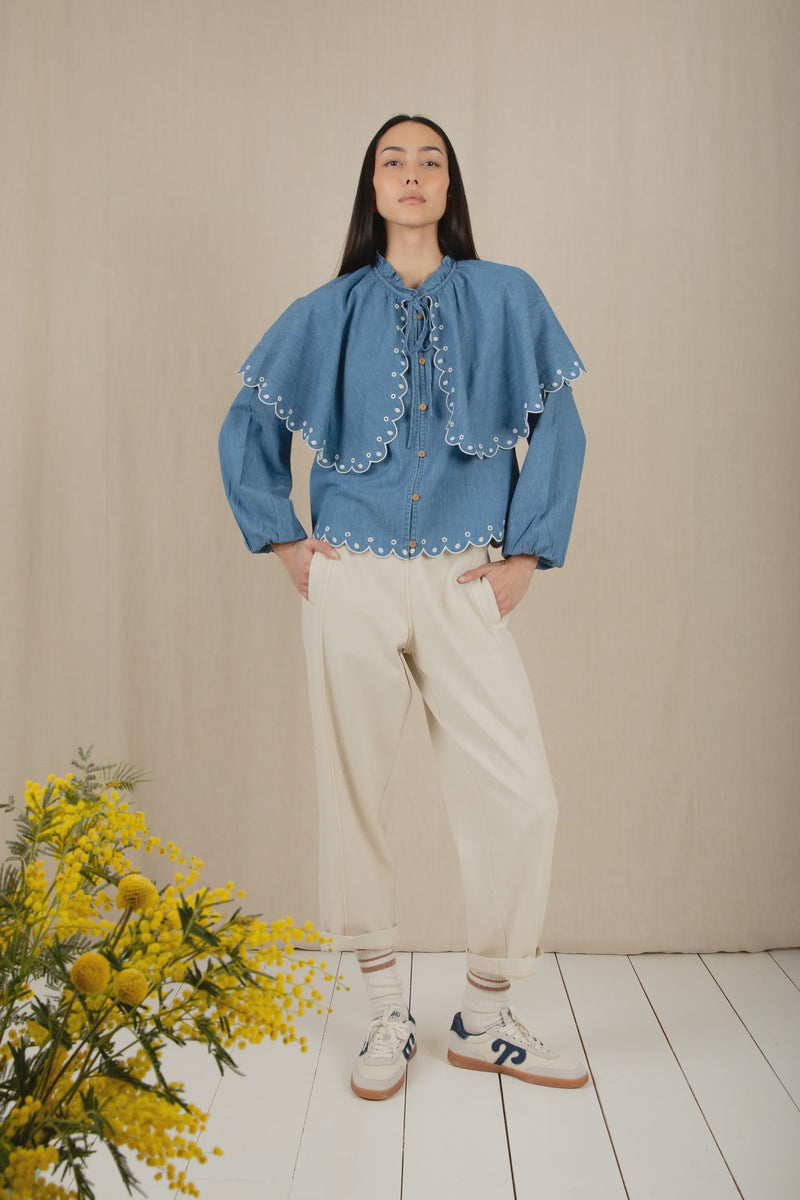 Cape Short in Chambray