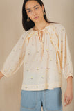 Florets Blouse in Peach