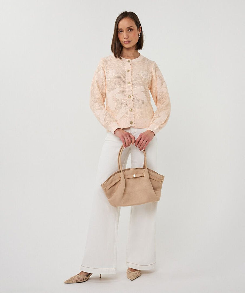 Nude Suedette Bag