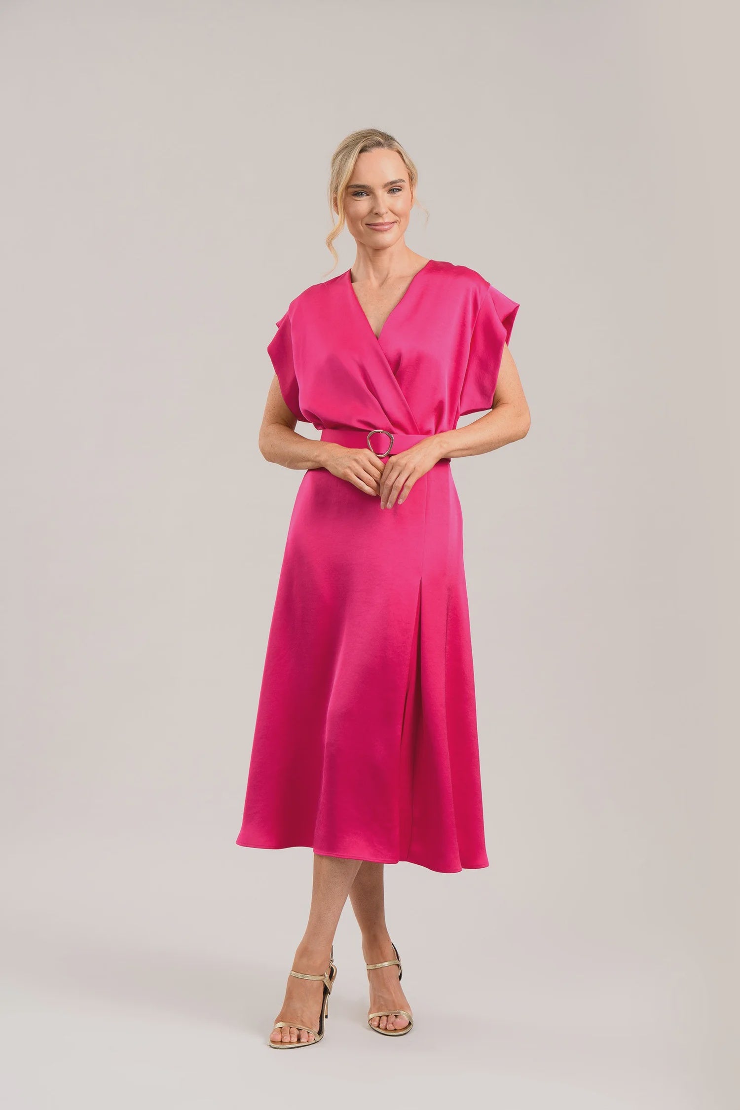 Calm dress cerise