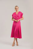 Calm dress cerise
