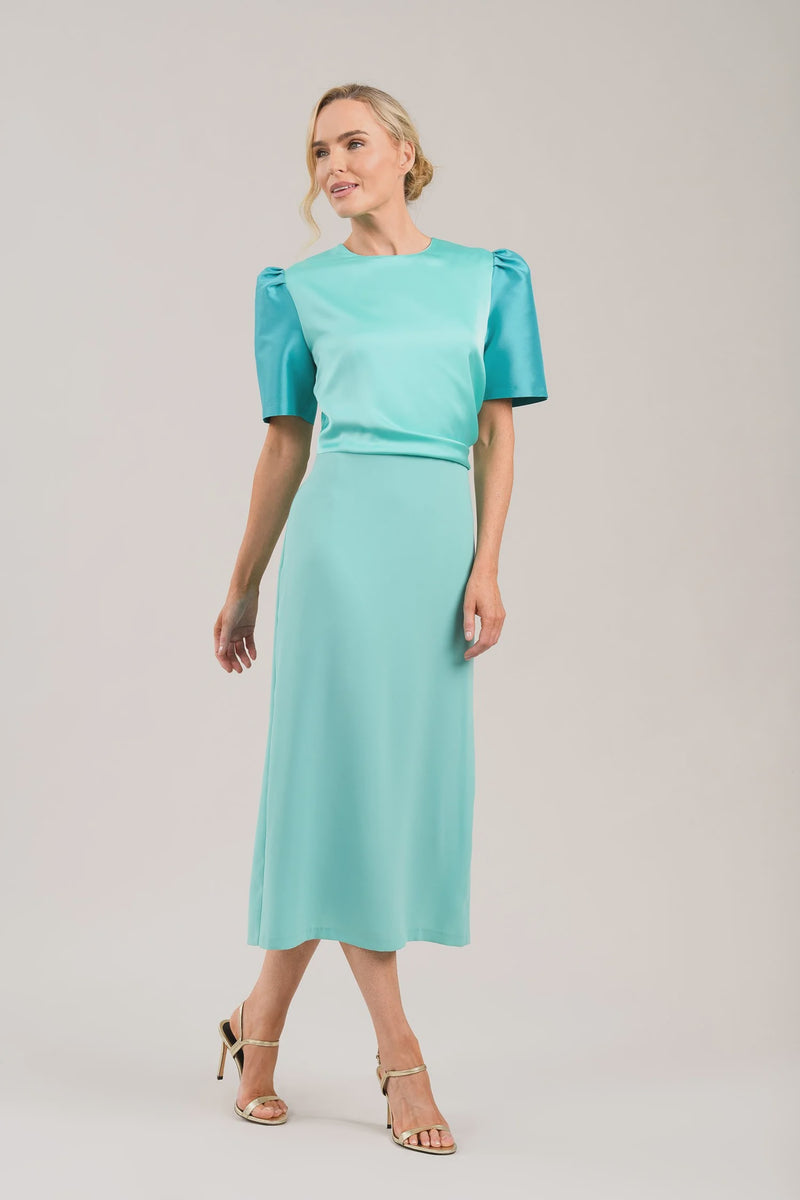 Mermaid dress aqua