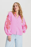 Cheering Pink Sequins Blouse