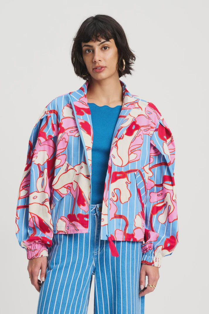 Urban Flora Stripe Jacket