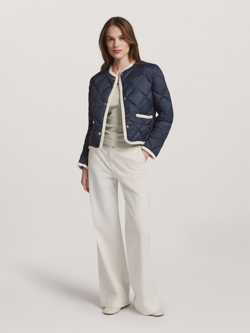 Heidi Jacket in Navy and Ivory