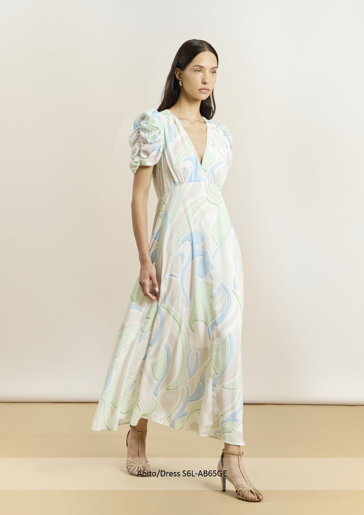 Abito Pastel Print Dress