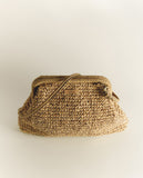 Braided Raffia clutch bag