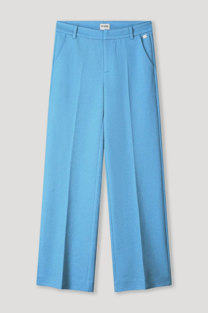 Light blue wide leg trousers