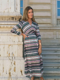 Amelia dress in Geometric Lurex