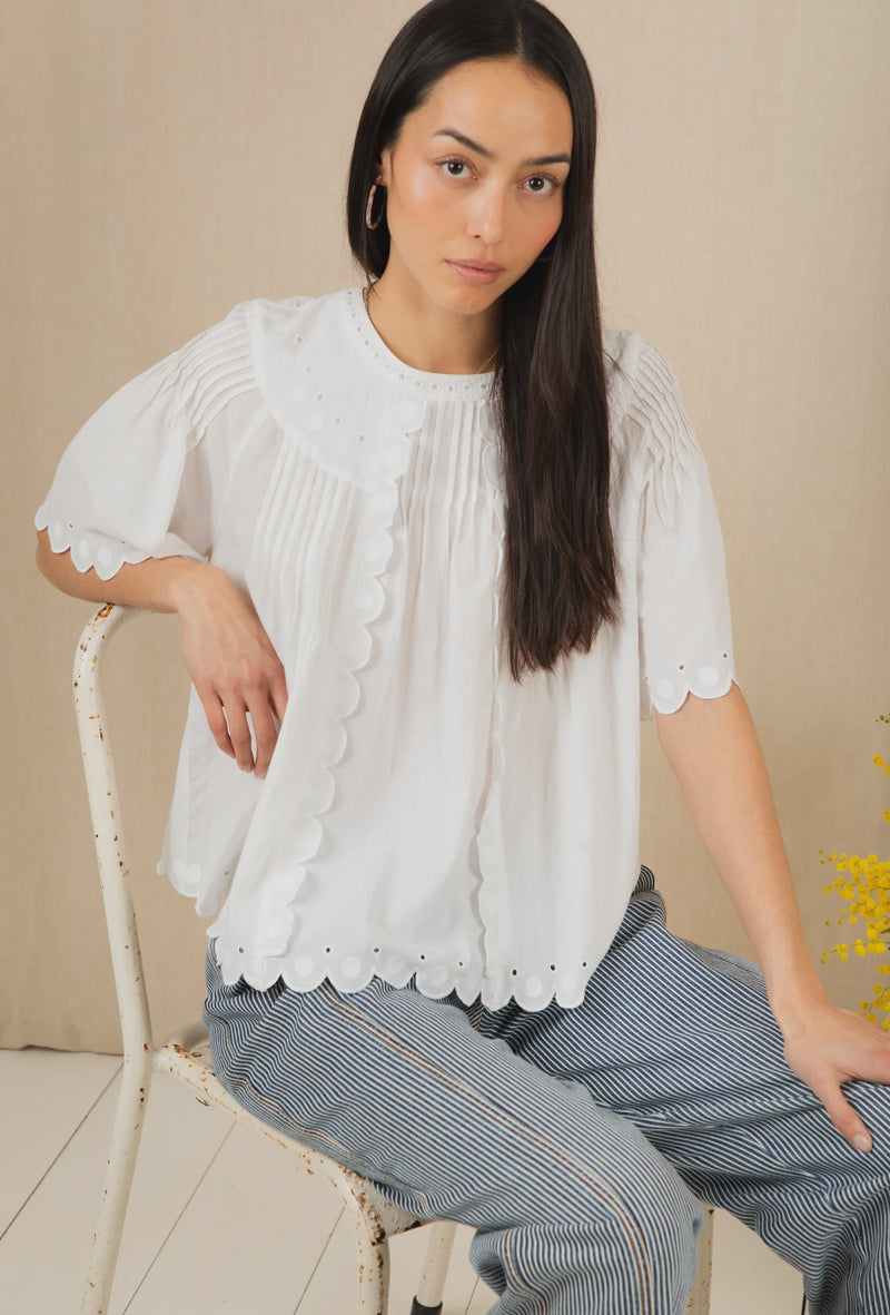 Flora White Top