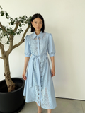 Lena dress in blue