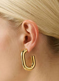 Oval Earrings Gold
