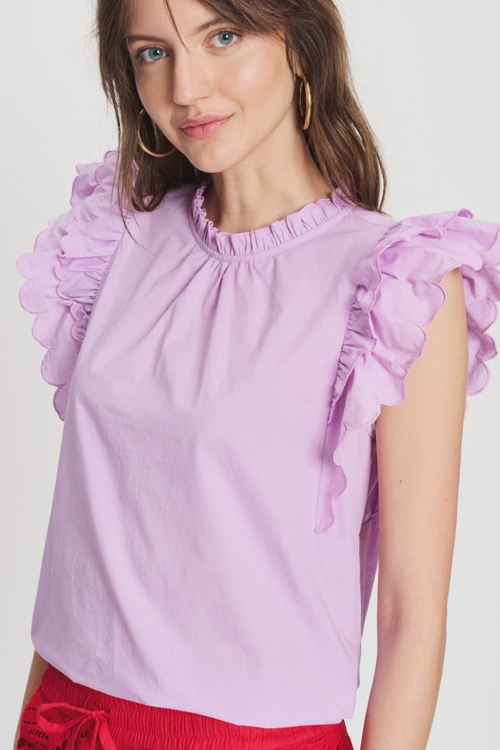 Lavender colours cotton top