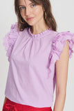 Lavender colours cotton top