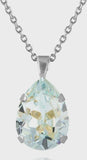 Caroli line Svedbom light azure mini drop necklace
