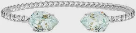 Caroline Svedbom Mini Drop bracelet in Rhodium and light Azure