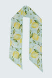 Scarf with attractive lemon print