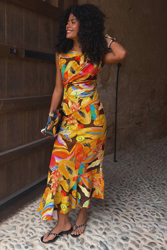 Rio asymmetric skirt