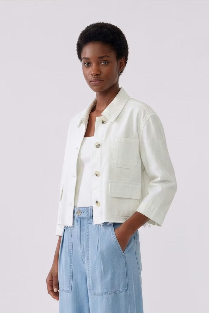 Denim Jacket in Cloud Dancer