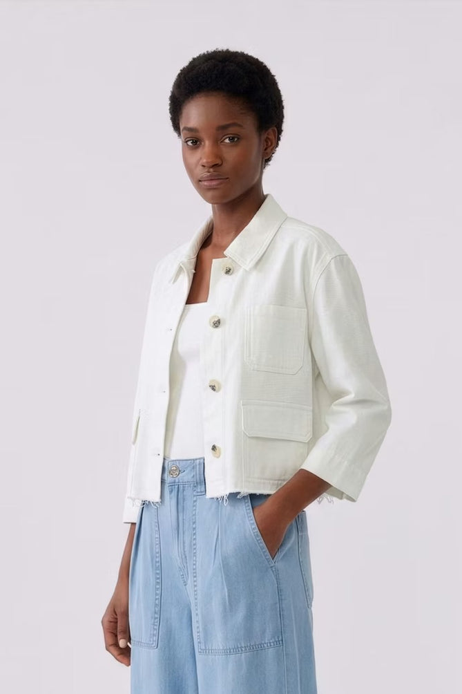 Denim Jacket in Cloud Dancer