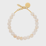 Small beads necklace in pearl marble