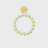 Vanessa Baroni flex Bracelet in white and butter yellow