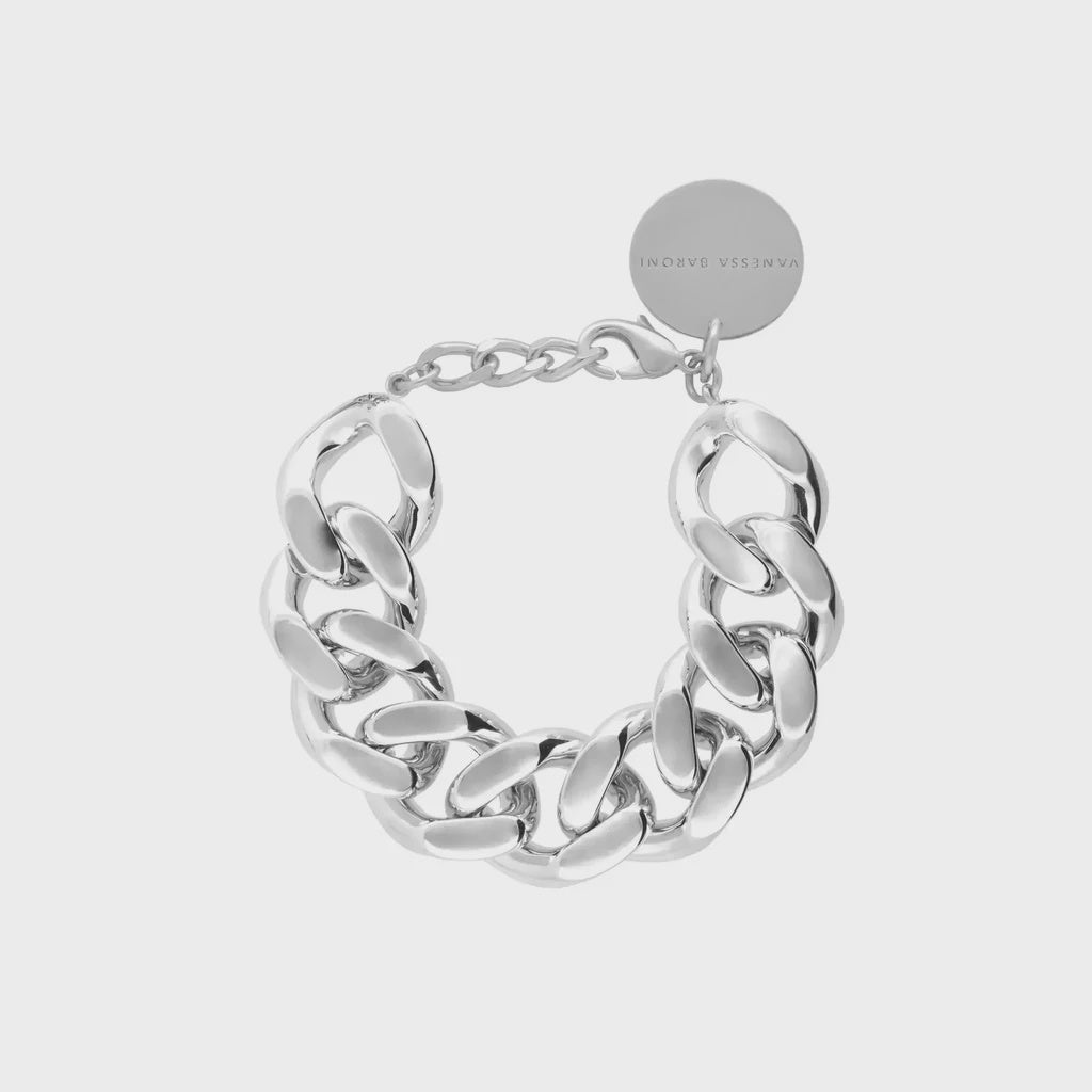 Silver Flat Chain Bracelet