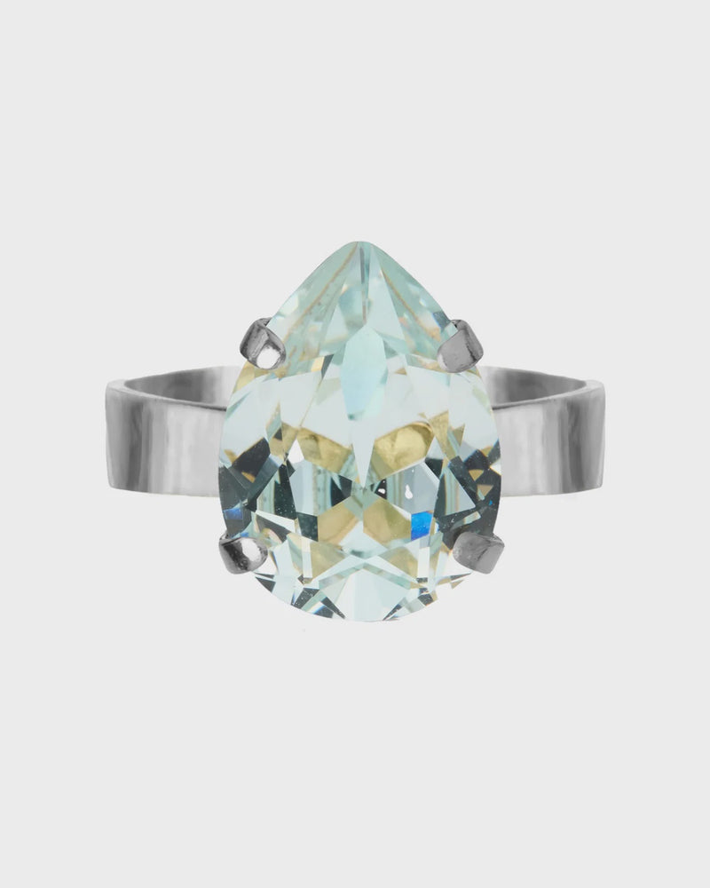Mini Drop Ring in Light Azore